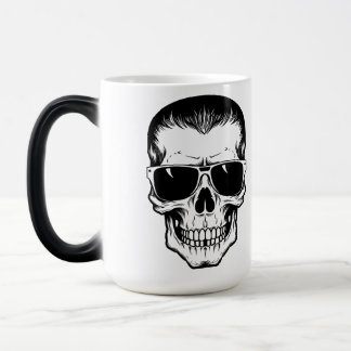 Mug Magic Tattoo Flash Art Crâne avec Lunettes de Soleil
