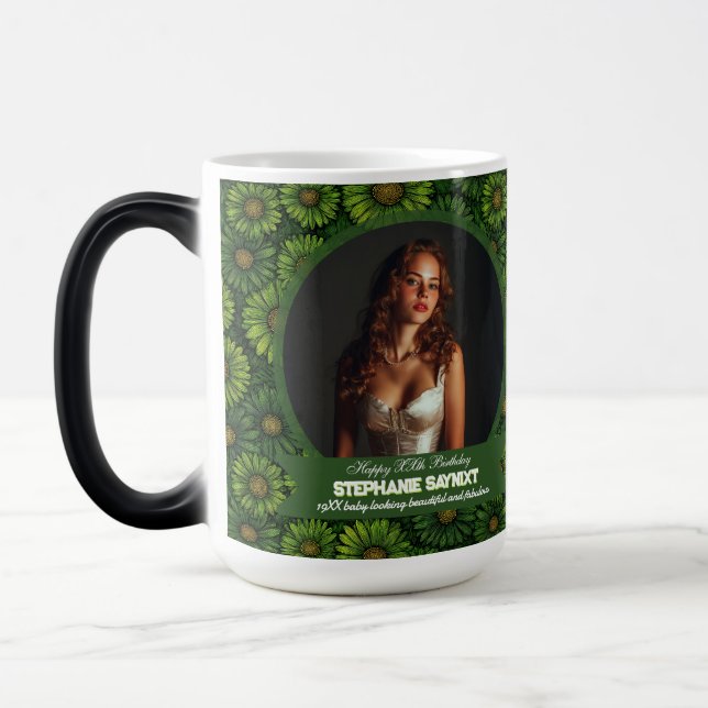 Mug Magic Thème Daisy Joyeux Anniversaire Boho (Gauche)