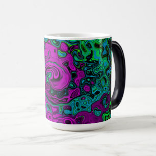 Mug Magic Tourbillon d'art liquide groovy abstrait magenta g