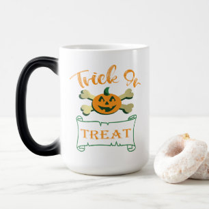 Mug Magic Tracer ou traiter les os croisés citrouille Hallow
