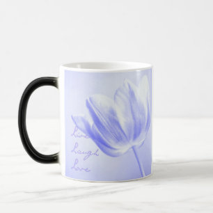 Mug Magic Tulipe lilas vivante, rire, amour