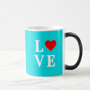 Mug Magic Turquoise Bleu AMOUR Moderne