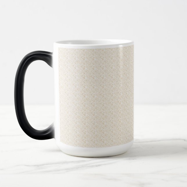 Mug Magic un arrière - plan blanc avec un motif de petits po (Gauche)