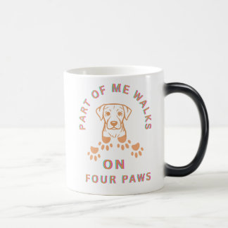Mug Magic Une partie de moi marche sur quatre pattes