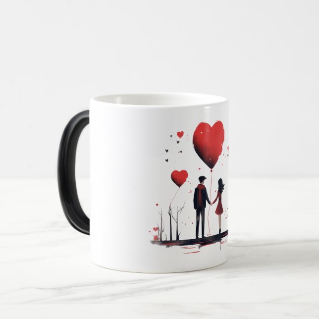 Mug Magic Valentines Day Hearts (Devant gauche)
