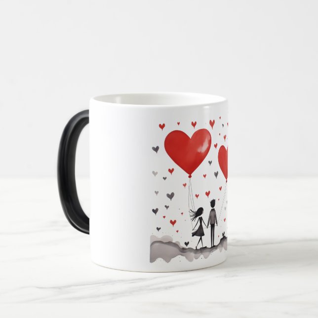 Mug Magic Valentines Day Hearts (Devant gauche)