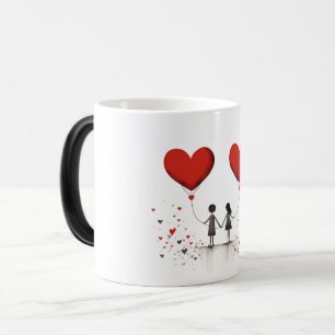 Mug Magic Valentines Day Hearts
