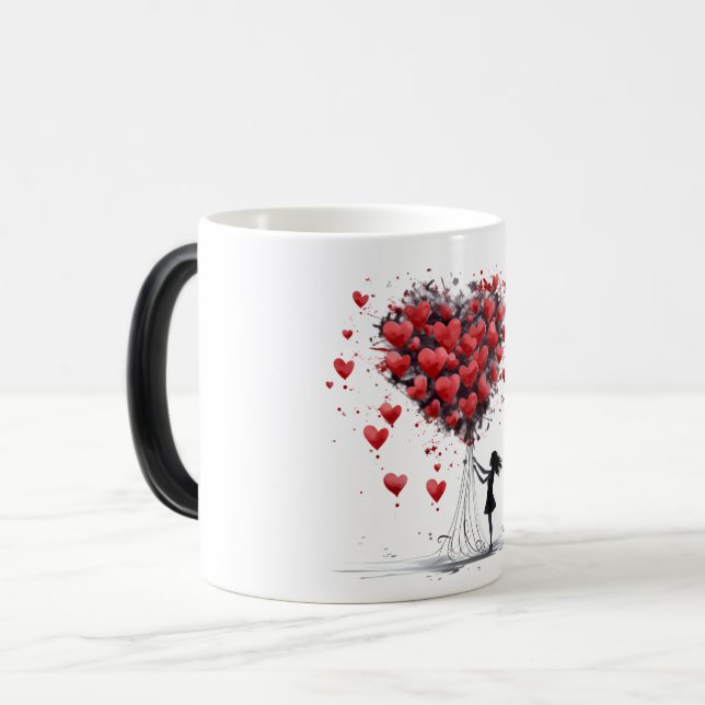 Mug Magic Valentines Day Hearts (Devant gauche)