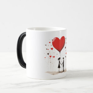 Mug Magic Valentines Day Hearts