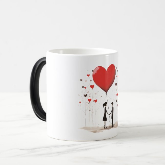 Mug Magic Valentines Day Hearts (Devant gauche)