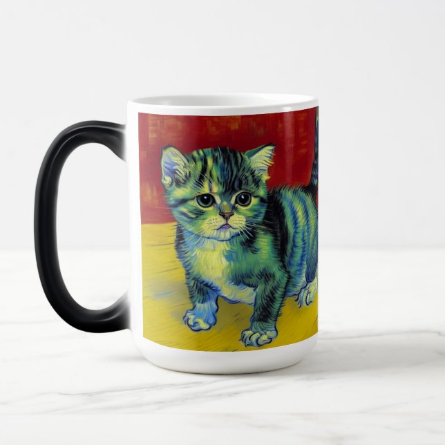 Mug Magic Van Gogh Tabby Cat (Gauche)