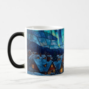 Mug Magic Village d'hiver en vitrail