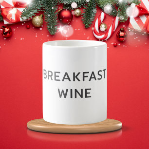 Mug Magic Vin de petit déjeuner amusant personnalisé