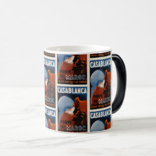 Mug Magic Vintage Maroc Travel Art Casablanca