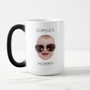 Mug Magic Visage de bébé avec photo d'enfant Cadeau pour fam