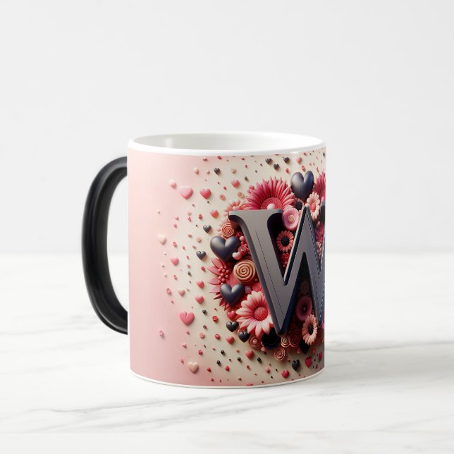 Mug Magic W Valentine Alphabet 3D (Devant gauche)