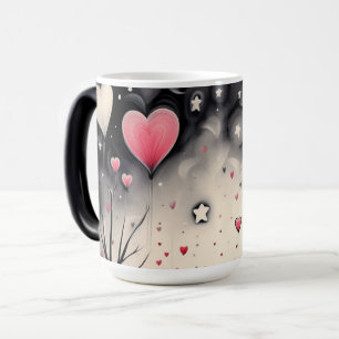 Mug Magic Whimsical Floating Heart Love