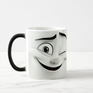 Mug Magic Winking Cartoon Face 3D