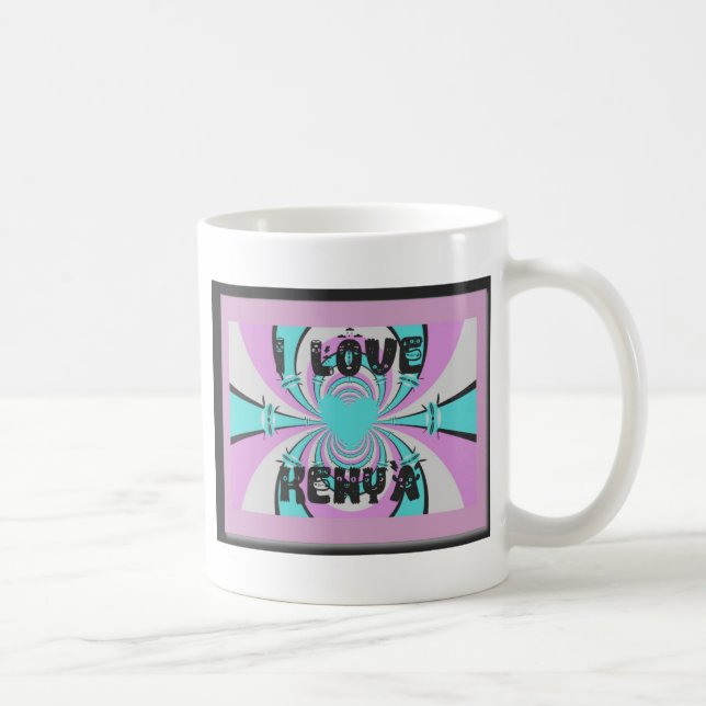 Mug Magical Kenya : J'AIME LE KENYA (Droite)
