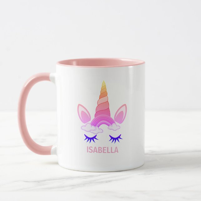 Mug Magical Unicorn Personalized Name (Gauche)