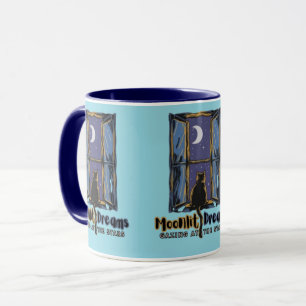 Mug Magie de minuit : Chat dans le ciel de la Lune