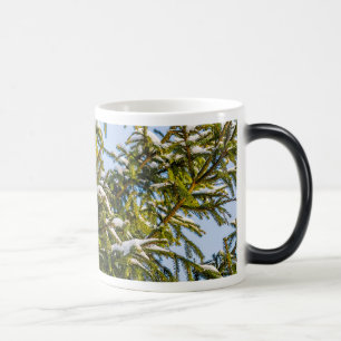 Mug Magique Arbre De Noël Vert En Neige