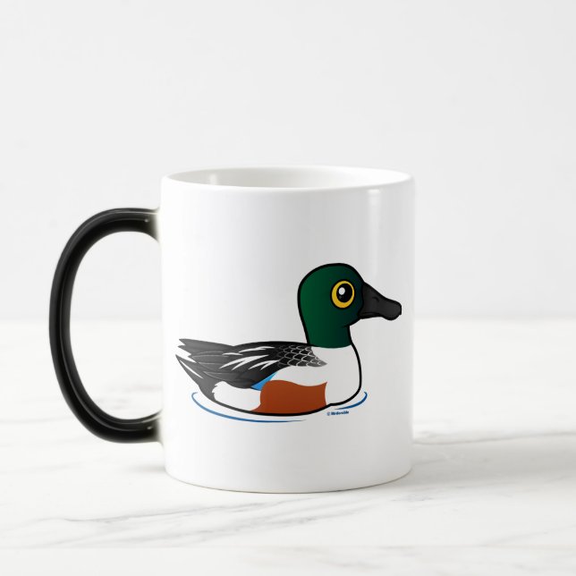 Mug Magique Canard souchet du nord de Birdorable (Gauche)