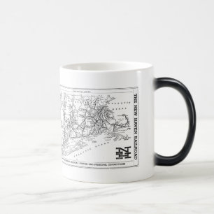 Mug Magique Carte du chemin de fer 1956 de New Haven