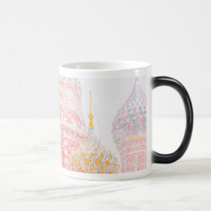 Mug Magique Cathédrale Saint-Basile en tempête de neige