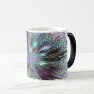 Mug Magique Fantaisie Abstraite Moderne Fleur Fractale Colorée