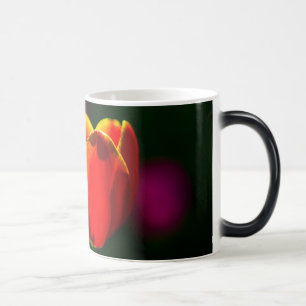 Mug Magique Fleur de tulipe rouge