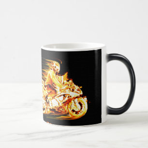 Mug Magique Imaginaire de motocyclette de feu