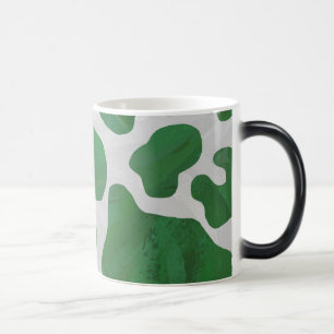 Mug Magique Impression verte et blanche de vache