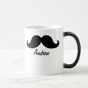 MUG MAGIQUE LA MEILLEURE MOUSTACHE NOIRE PERSONNALISÉE