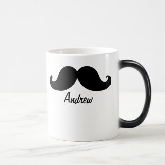 MUG MAGIQUE LA MEILLEURE MOUSTACHE NOIRE PERSONNALISÉE