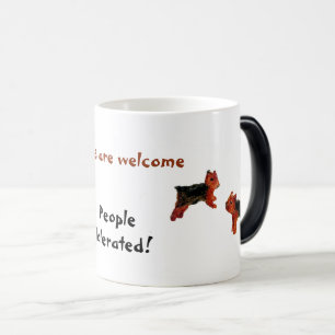 Mug Magique Les Chiens Terrier Sont Les Bienvenus Drôle