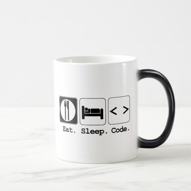 Mug Magique manger dormir coder (Droite)