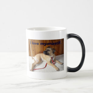 Mug Magique Mastif, j'aime mon mastif.