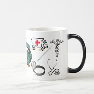 Mug Magique Médecin Infirmière Médicale Urgence Hôpital EMT Lo