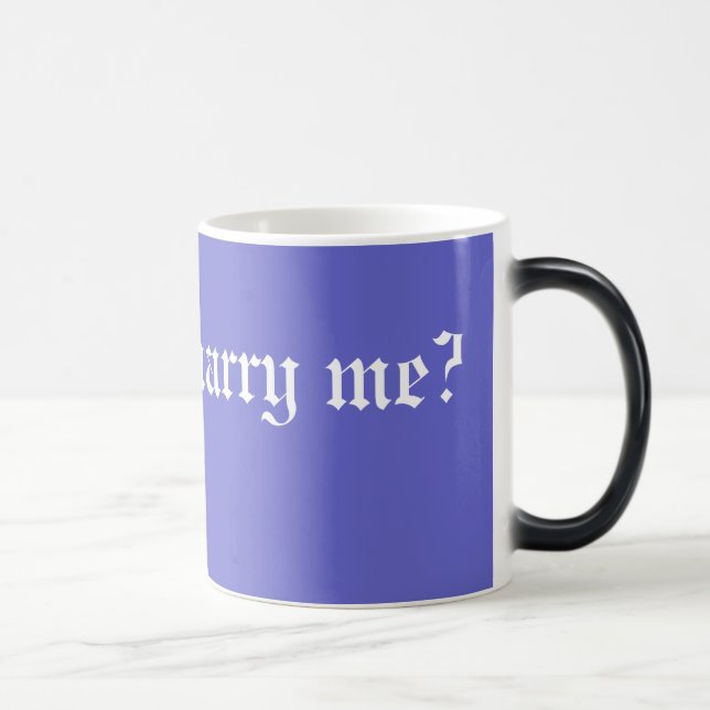 Mug Magique M'épouserez-vous ? Manière unique de sauter la (Droite)
