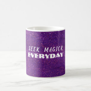Mug Magique Parties scintillant violet Witchy Magique 