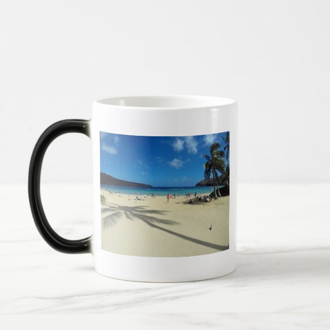 Mug Magique Plage de baie d'Hawaï Hanauma (Gauche)