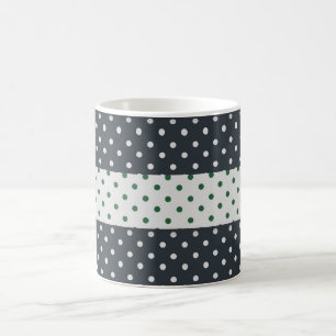Mug Magique Pois vert et blanc pois motif muqueuse