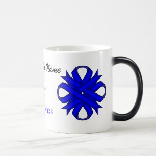 Mug Magique Ruban de trèfle bleu Tmpl par Kenneth Yoncich