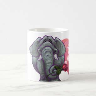 Mug Magique Saint-Valentin d'éléphant