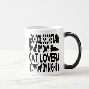 Mug Magique Secrétaire de l'école Amoureux des chats