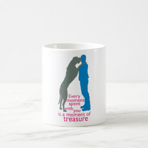 Mug Magique Temps avec votre Danois