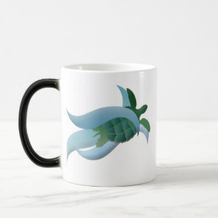 Mug Magique Tortue de mer verte d'Hawaï