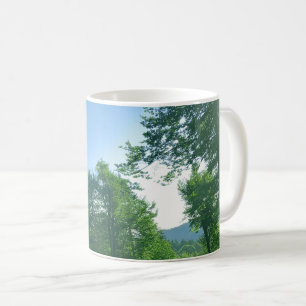 Mug Magnet de photographie du paysage de la forêt vert