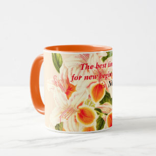 Mug Magnifique azalée, orange florale